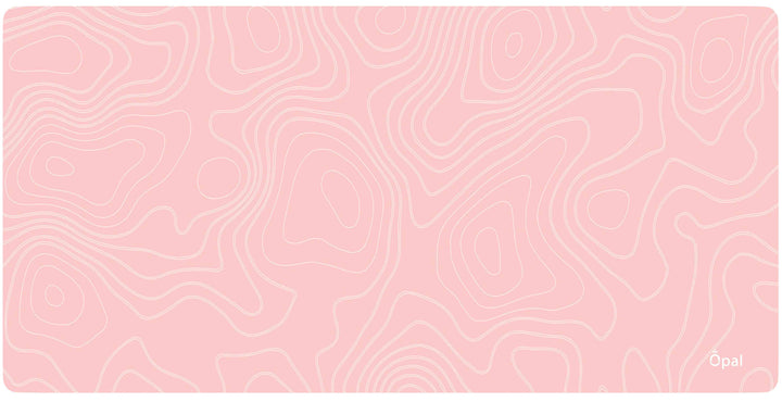 Pink Topographic DESK PAD