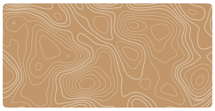 Brown Topographic  DESK PAD