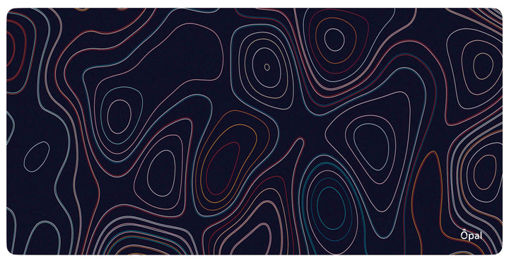 Multicolored Topographic DESK PAD