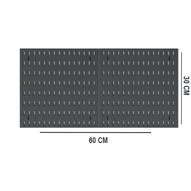 PEGBOARD COMBINATION 60*30 WHITE/BLACK