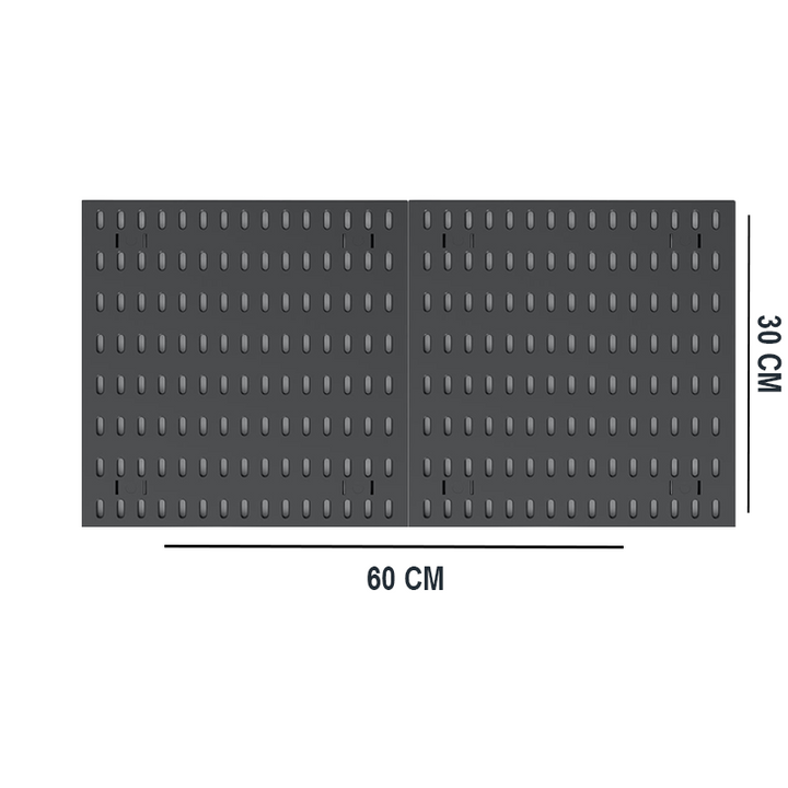 PEGBOARD COMBINATION 60*30 WHITE/BLACK