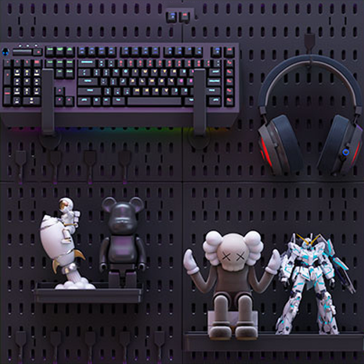 PEGBOARD COMBINATION 60*60 WHITE/BLACK