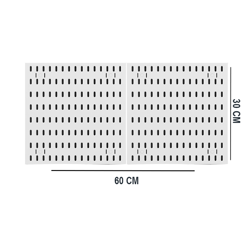 PEGBOARD COMBINATION 60*30 WHITE/BLACK