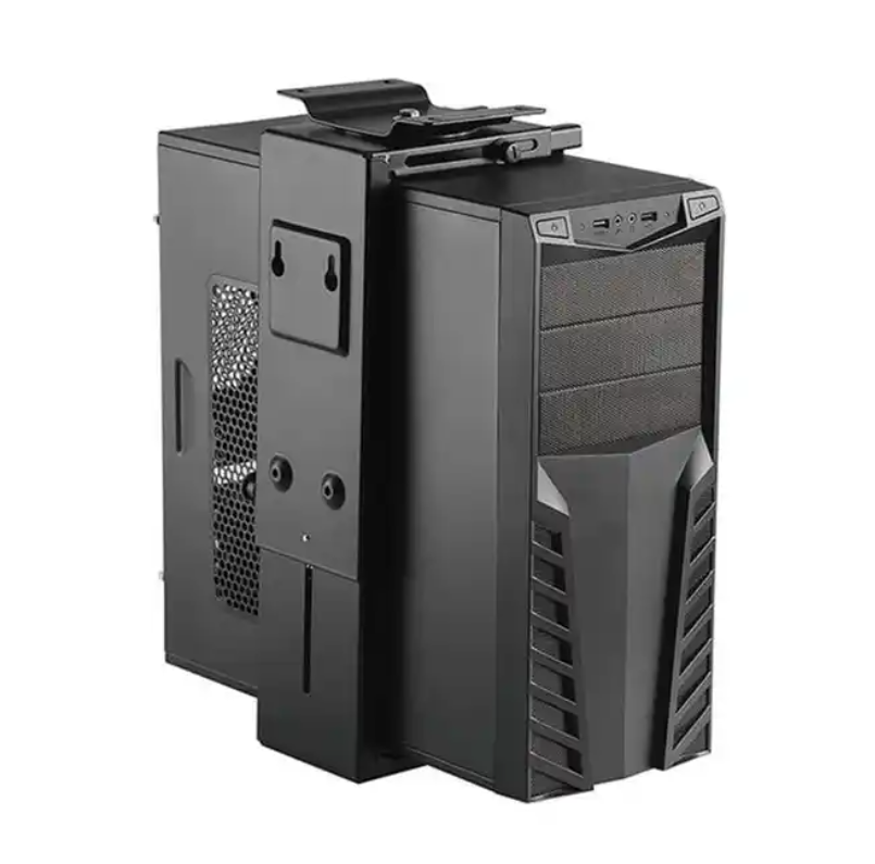 Support CPU réglable sous le bureau avec piste coulissante OPE-142