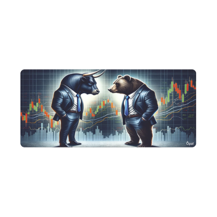 The Trading Clash Bear Vs Bull DESK PAD