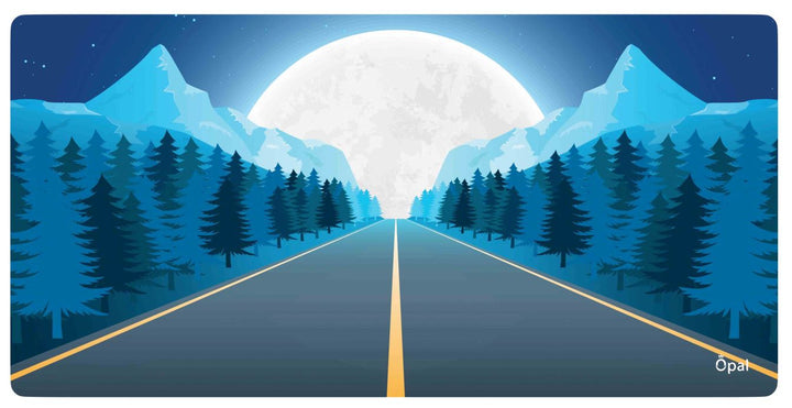 BLUE MOON JOURNEY LANDSCAPE DESK PAD