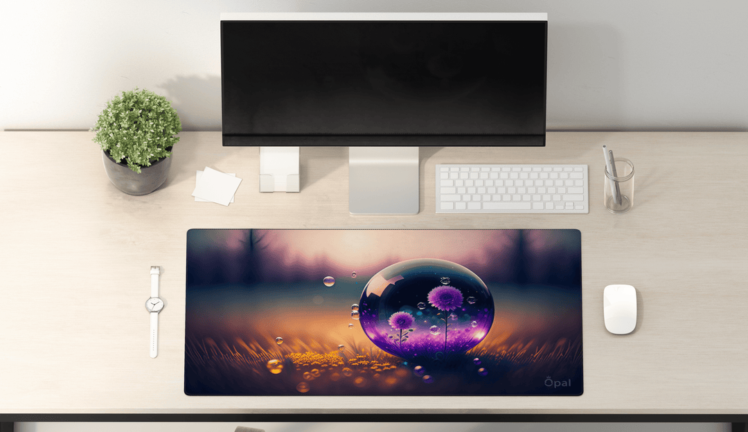 GLOWING PLANTS DESK PAD 80x40 cm