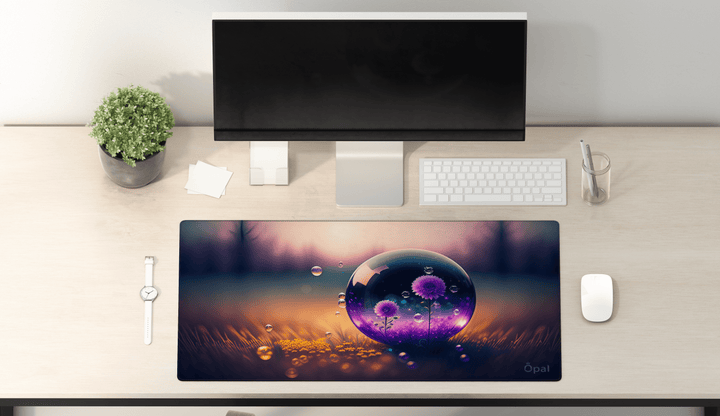 GLOWING PLANTS DESK PAD 80x40 cm