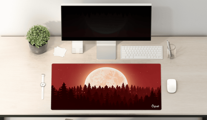 RED MOON NATURAL LANDSCAPE DESK PAD