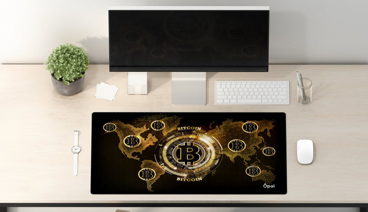Global Golden Bitcoin DESK PAD