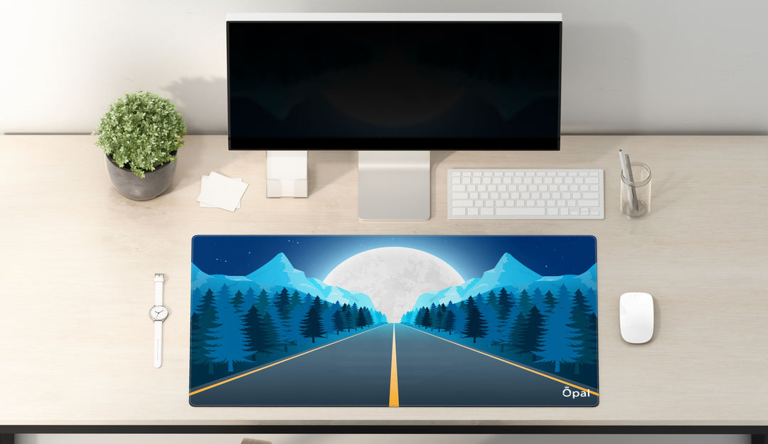 BLUE MOON JOURNEY LANDSCAPE DESK PAD