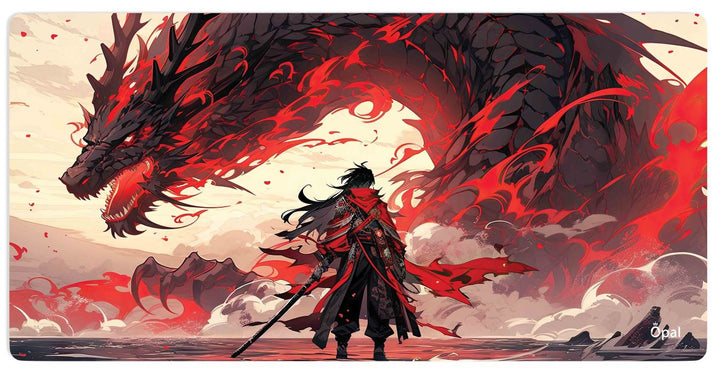 Samurai Vs Dragon DESK PAD