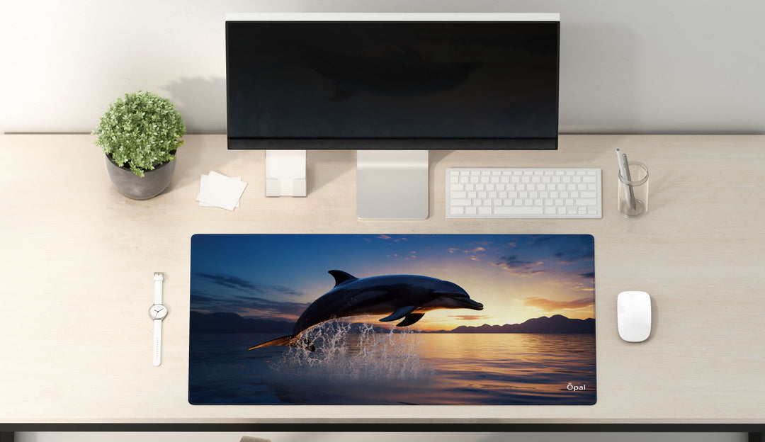 Dolphin in Motion DESK PAD