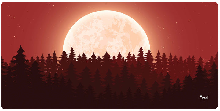 RED MOON NATURAL LANDSCAPE DESK PAD