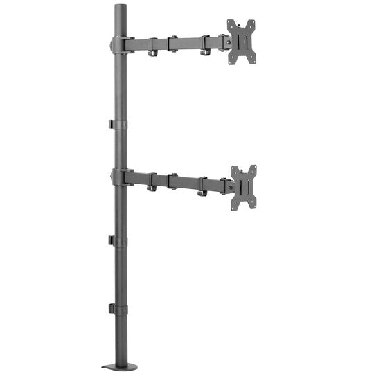 Support de bureau extra haut pour deux moniteurs verticaux OPE-73