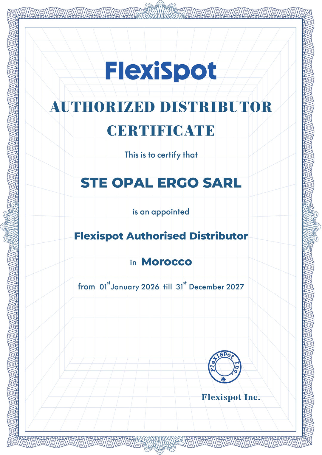 OPAL ERGO, distributeur officiel de FlexiSpot au Maroc