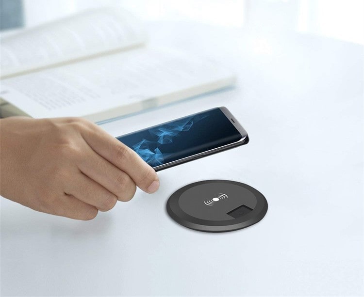 10W Wireless USB Charger for Desk - Opal-mobilier de bureau casablanca