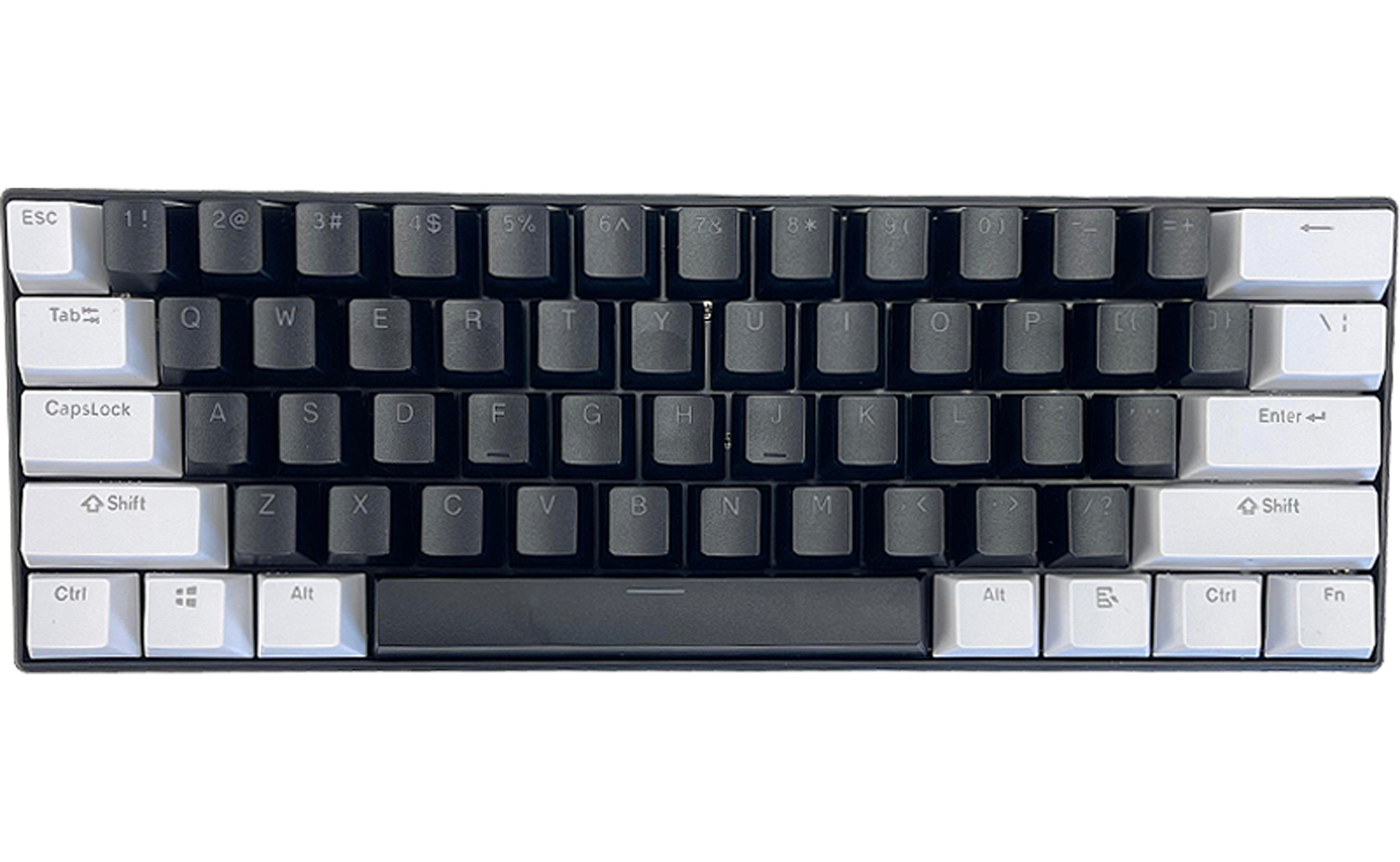 Black & White READSON WL61 Key RGB Light Tri-mode Mechanical Keyboard