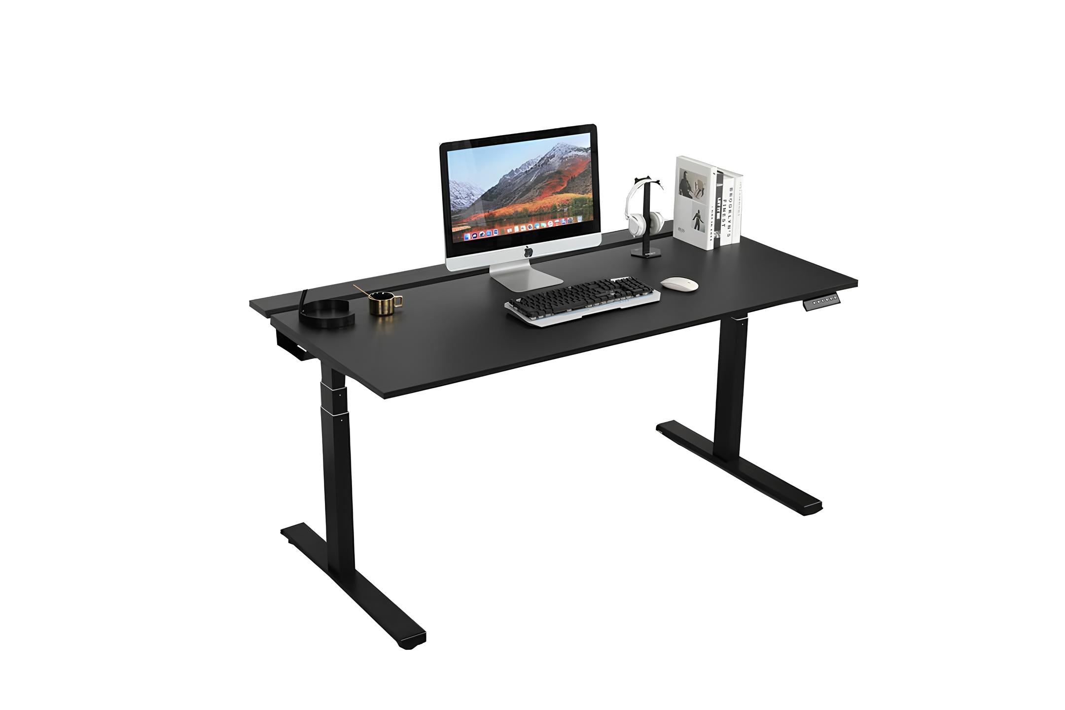 Standing desk: ElevateX RGB Carbon 140x70 cm