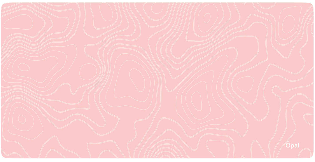 Pink Topographic DESK PAD