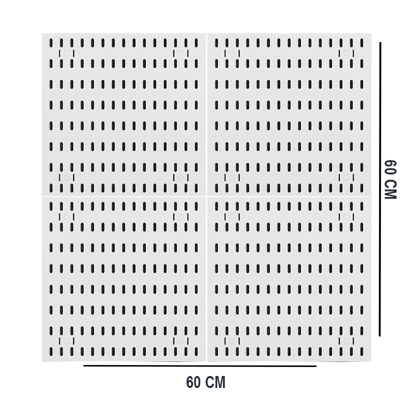 PEGBOARD COMBINATION 60*60 WHITE/BLACK