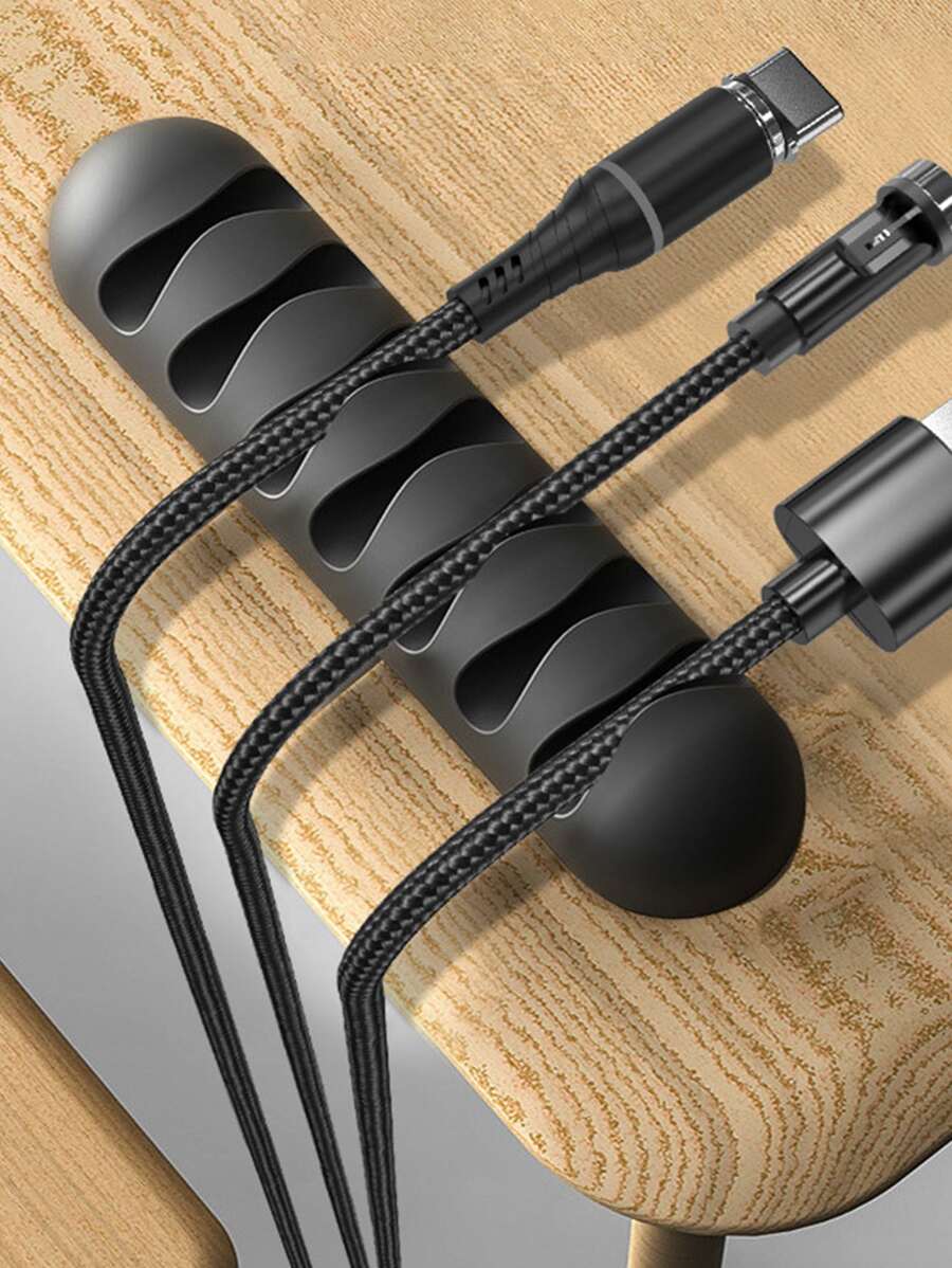 9-Piece Self-Adhesive Cable Organizer - Opal-mobilier de bureau casablanca