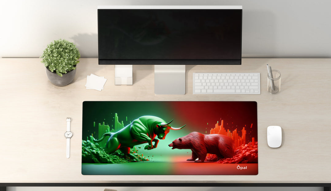Bear Vs Bull Trading DESK PAD - Opal-mobilier de bureau casablanca
