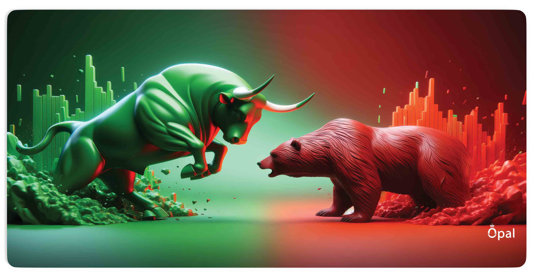 Bear Vs Bull Trading DESK PAD - Opal-mobilier de bureau casablanca