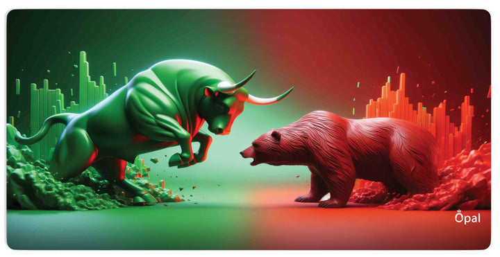 Bear Vs Bull Trading DESK PAD - Opal-mobilier de bureau casablanca