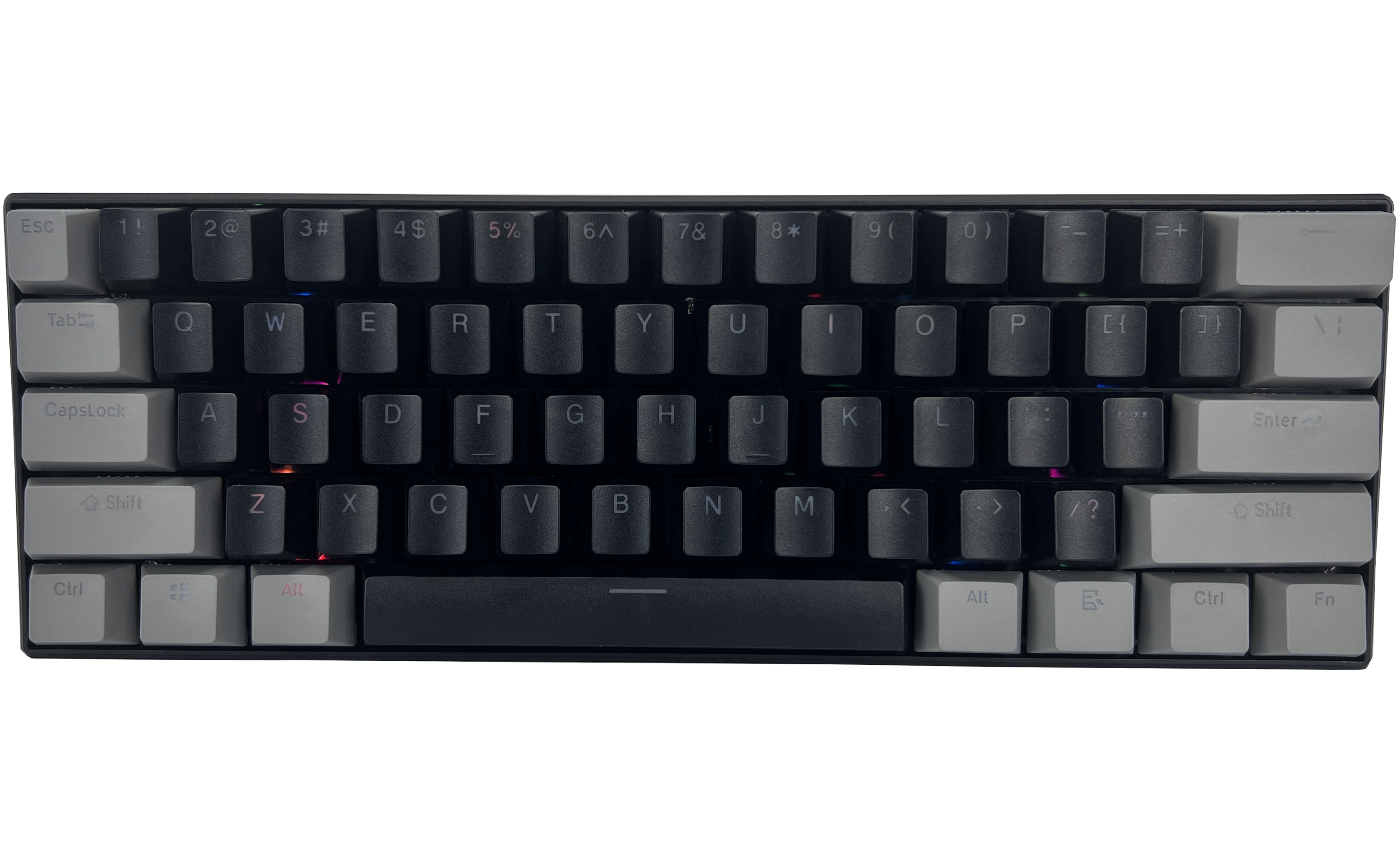 Black & Gray READSON WL61 Key RGB Light Tri-mode Mechanical Keyboard