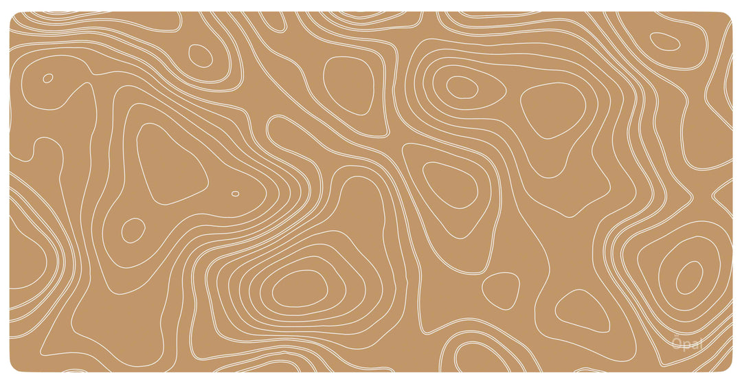 Brown Topographic  DESK PAD - Opal-mobilier de bureau casablanca