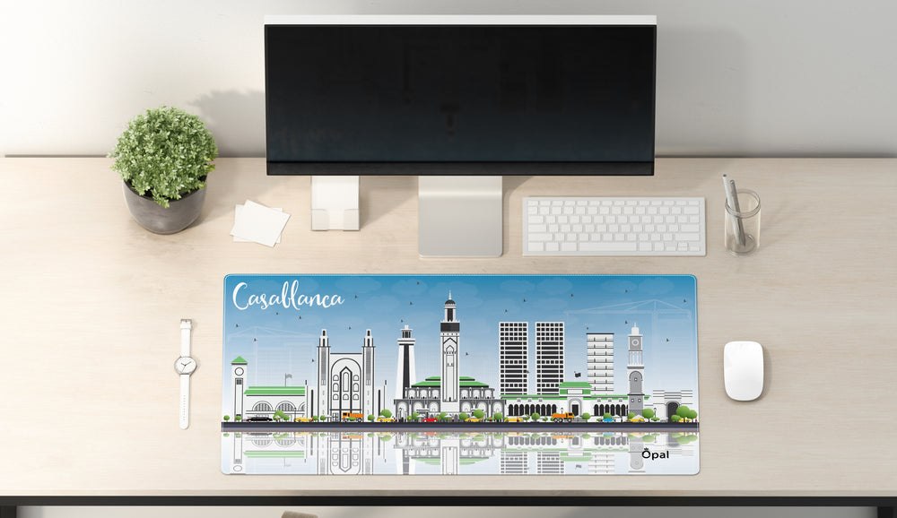 CASABLANCA LANDSCAPE DESK PAD - Opal-mobilier de bureau casablanca