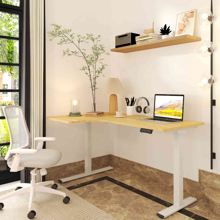 FlexiSpot E1L – Châssis de Bureau Assis-Debout en L - Opal-mobilier de bureau casablanca