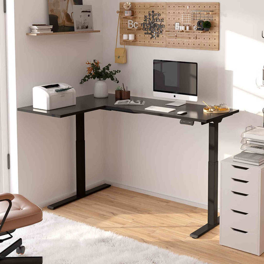 FlexiSpot E1L – Châssis de Bureau Assis-Debout en L - Opal-mobilier de bureau casablanca