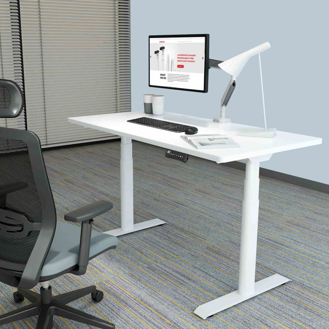 FlexiSpot E8 –Bureau assis debout électrique à pieds ovales - Opal-mobilier de bureau casablanca