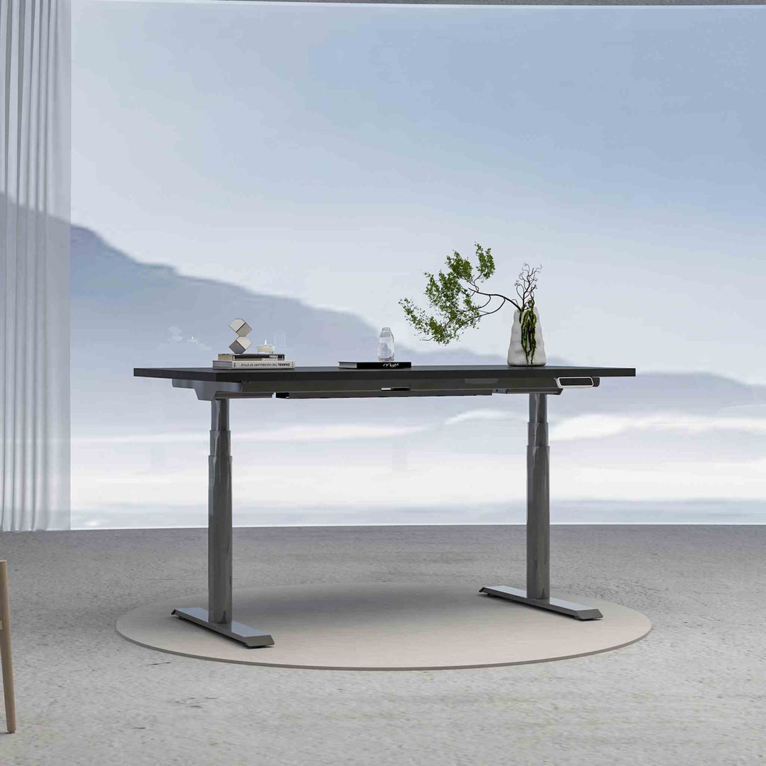 FlexiSpot E8 –Bureau assis debout électrique à pieds ovales - Opal-mobilier de bureau casablanca