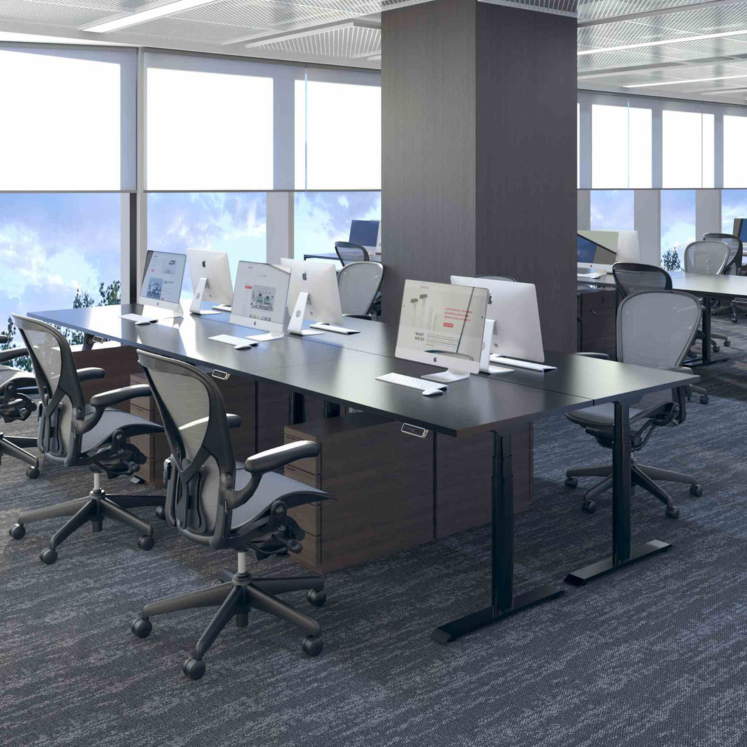 FlexiSpot E8 –Bureau assis debout électrique à pieds ovales - Opal-mobilier de bureau casablanca
