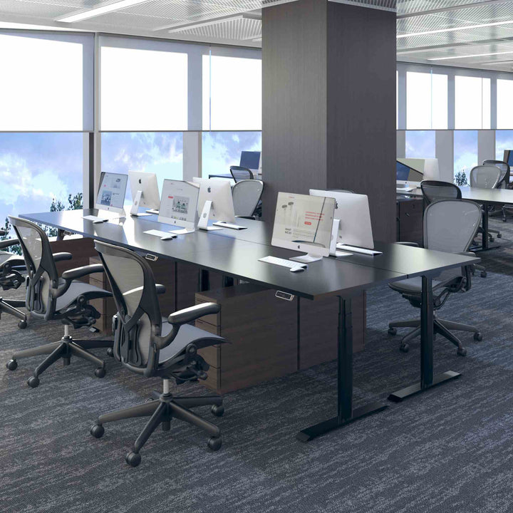 FlexiSpot E8 –Bureau assis debout électrique à pieds ovales - Opal-mobilier de bureau casablanca