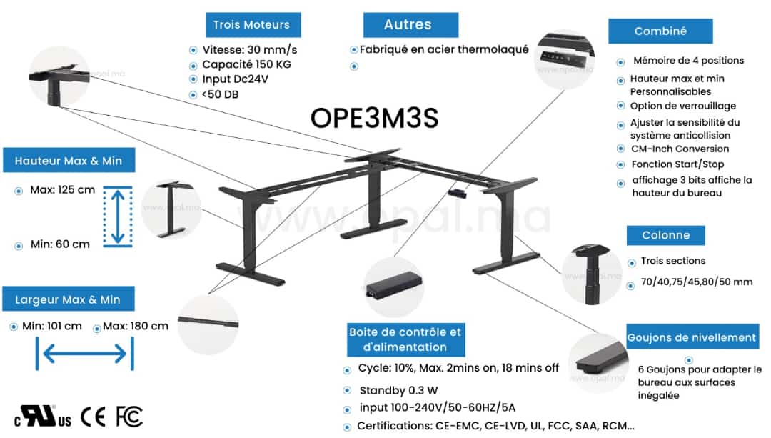 INFINITY-L - Opal-mobilier de bureau casablanca