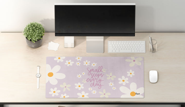 Little Steps, Lovely Progress DESK PAD - Opal-mobilier de bureau casablanca