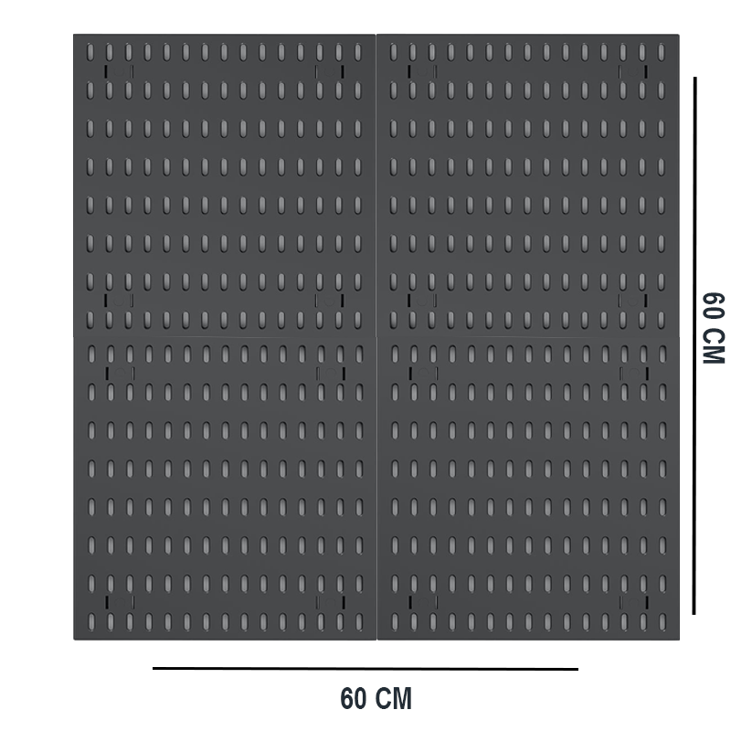 PEGBOARD COMBINATION 60*60 WHITE/BLACK