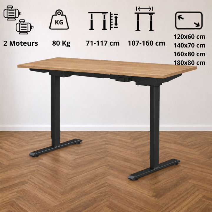 OPAL ALTITUDE – Bureau Assis-Debout Électrique Double Moteur