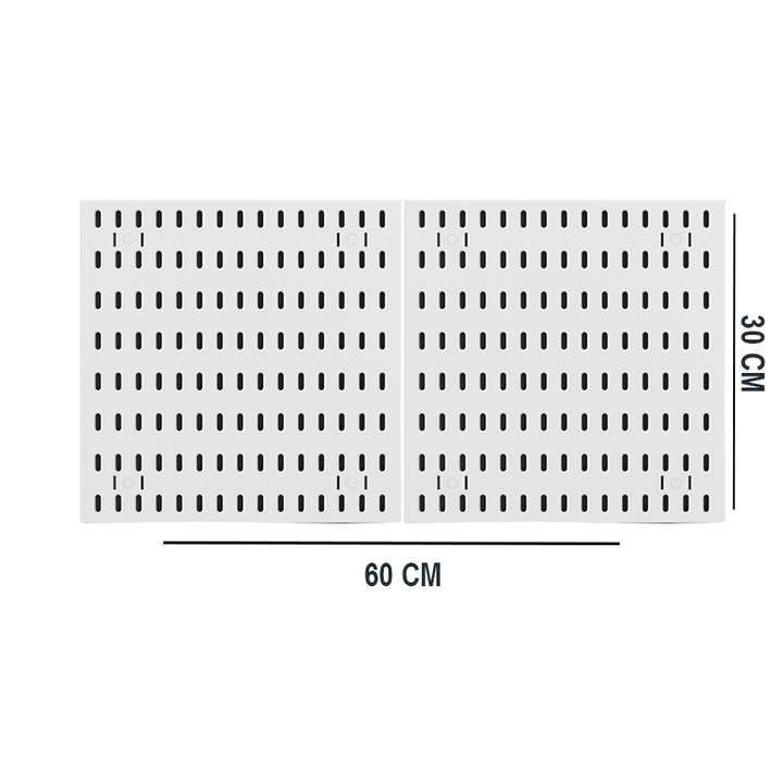 PEGBOARD COMBINATION 60*30 WHITE/BLACK - Opal-mobilier de bureau casablanca