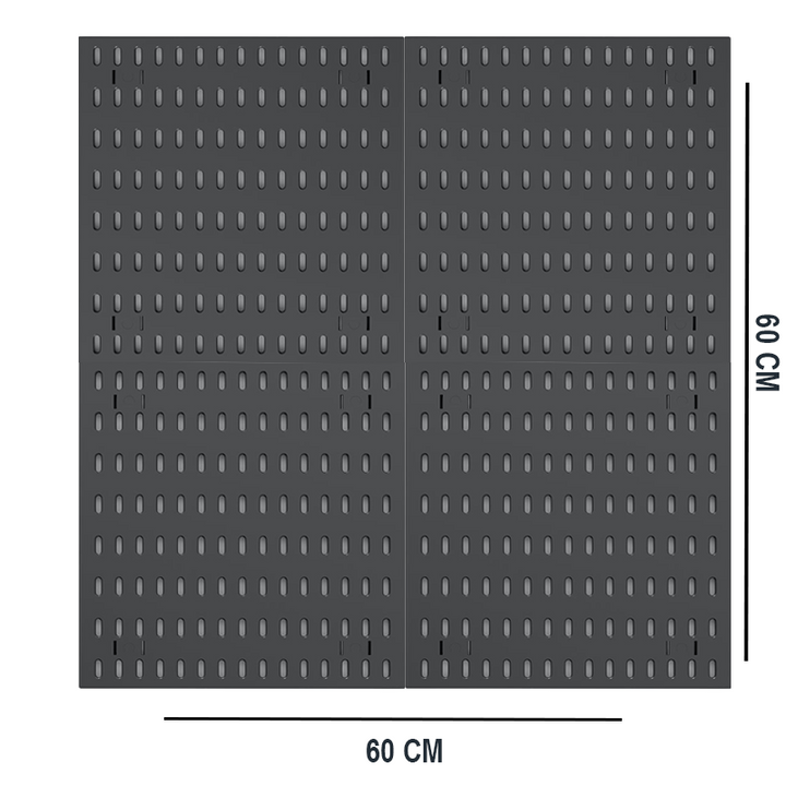 PEGBOARD COMBINATION 60*60 WHITE/BLACK - Opal-mobilier de bureau casablanca