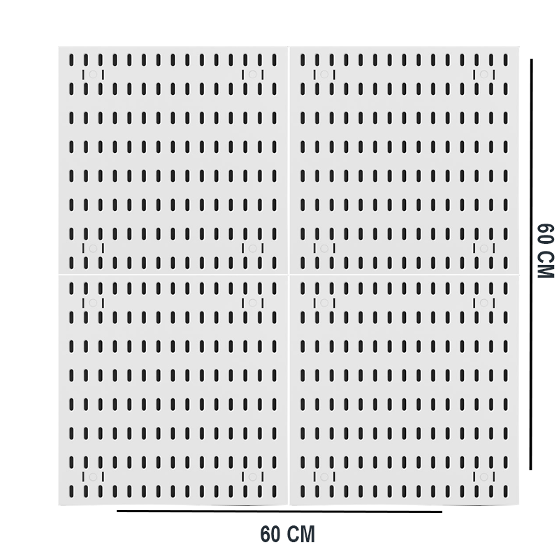 PEGBOARD COMBINATION 60*60 WHITE/BLACK - Opal-mobilier de bureau casablanca