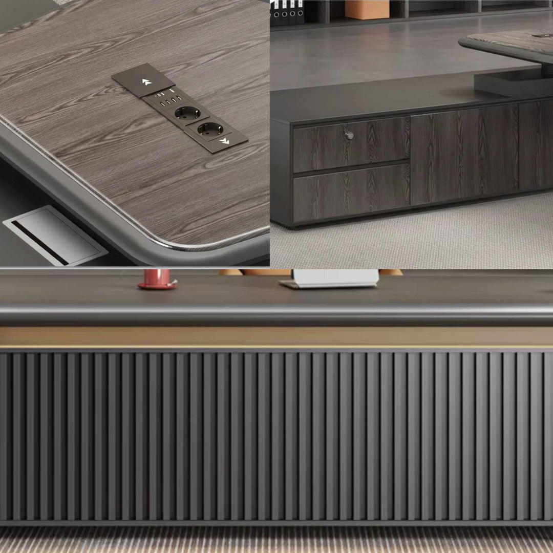 Pinnacle- Bureau de Direction Assis-Debout Executive - Opal-mobilier de bureau casablanca