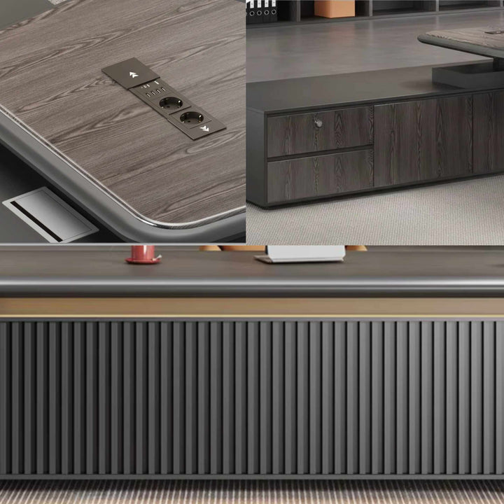 Pinnacle- Bureau de Direction Assis-Debout Executive - Opal-mobilier de bureau casablanca
