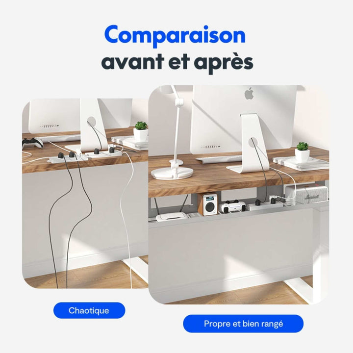 Rangement de câble CMP051L, 80*12*10 cm (CMP051L) - Opal-mobilier de bureau casablanca