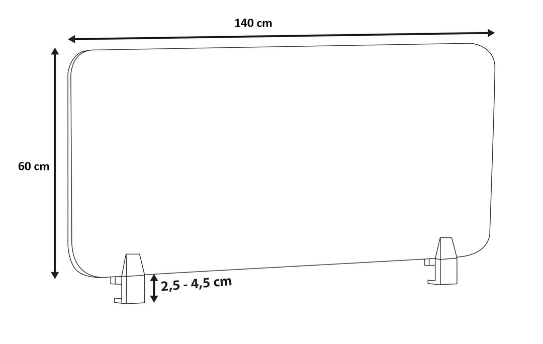 Séparateur acoustique 140x60cm - Opal-mobilier de bureau casablanca