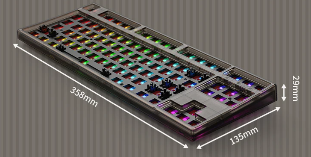 87 keys  RGB Mechanical Keyboard- Tri Mode
